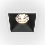 Maytoni Alfa LED Downlight, Einbauleuchte 15W dimmbar Schwarz / Weiss 90Ra Warmweiss