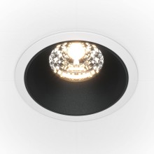 Maytoni Alfa LED Downlight, Einbauleuchte 15W dimmbar Schwarz / Weiss 90Ra Ø8,5mm Neutralweiss