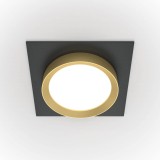 Maytoni Hoop Downlight, Einbauleuchte GX53 Gold / Schwarz