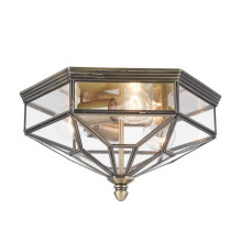 Maytoni Zeil Deckenleuchte 3x E27 Bronze Glas