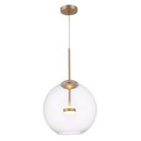 Maytoni Cometa LED Pendelleuchte, Hängeleuchte 12W Matt-Gold Glas