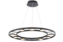 Maytoni Fad LED Pendelleuchte, Hängeleuchte 63W Schwarz Aluminium