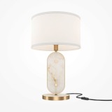 Maytoni Marmo Tischleuchte, Tischlampe E27 Gold-Farbe 4251110057040