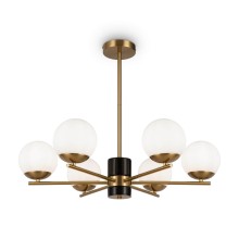 Maytoni Marble Pendelleuchte, Hängeleuchte 6x E27 Messing