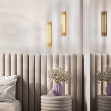 Maytoni Sonata LED Pendelleuchte, Hängeleuchte 12W Messing Warmweiss