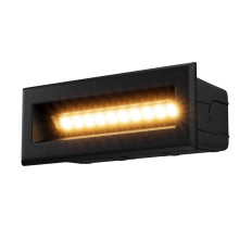 Maytoni Bosca LED Treppenbeleuchtung 5W Schwarz IP65 Warmweiss