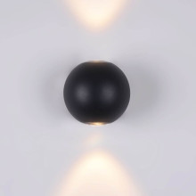 Maytoni Gansevoort LED Wandleuchte 6W Schwarz IP54 4251110087566