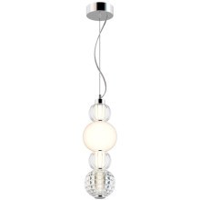 Maytoni Collar LED Pendelleuchte, Hängeleuchte 17W Chrom Glas