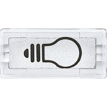 Merten 395669 Symbole, rechteckig, Licht, glasklar