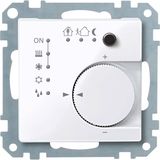 Merten 616725 KNX Raumtemperaturregler UP/PI mit Tasterschnittstelle 4fach, aktivweiß glänzend, System M