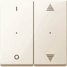 Merten 619544 Wippen für Tastermit 2fach mit Aufdruck 1/0 und Auf/Ab, weiß glänzend, System M