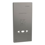 Merten MEG2109-3450 Zentralplatte für Rasiersteckdose, Nickelmetallic, System Design