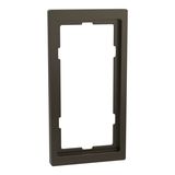 Merten MEG4025-6552 D-Life Rahmen, 2fach für Rasiersteckdose, Moccametallic