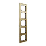 Merten MEG4050-2341 Echtglasrahmen 5fach gold M-Plan