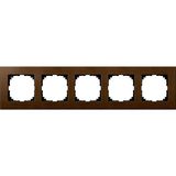 Merten MEG4055-3473 Holzrahmen, 5fach, Walnuss, M-PLAN