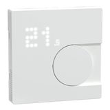 Merten MEG5779-6035 Connected Raumtemperaturregler-Modul, lotosweiß, System Design, Works with Wiser, Zigbee, Wiser Home