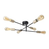 Näve E27 Deckenleuchte MODO Ø54,5cm schwarz 1365722