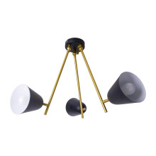 Näve E27 Deckenleuchte TRITON Ø95cm schwarz 1382022