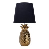 Näve E14 Tischleuchte ANANAS Ø23cm gold 3150658 4003222874318