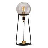 Näve E27 Tischleuchte STELO 26,5x26,5cm schwarz 3181222