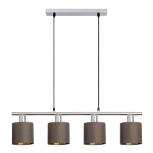 Näve E14 Pendelleuchte MARON 72,4x12cm braun 7092014