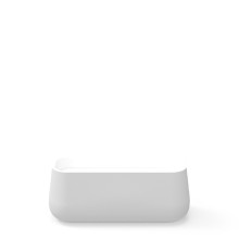 Newgarden CAMELIA Large Übertopf, Kübel XXL groß Hochbeet 98x39x39cm weiss 102L außen