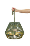 Newgarden Conta 30 Akku Grün Hängeleuchte mit Seil, warmweißes Licht, dimmbar, Fernbedienung ø40x30,5 cm
