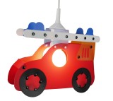 Niermann Feuerwehrauto Pendelleuchte E27 Rot Made in Germany