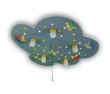 Niermann Bärchen LED Deckenleuchte 5fach E14 Multicolor, Bunt Made in Germany