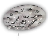 Niermann Gothic LED Deckenleuchte 5fach E14 Multicolor, Bunt Made in Germany