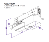 Nordic Global Trac Multi-Adapter 3-Phasen GAC600-1 grau