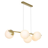 Nordlux Pendelleuchte Lilly Messing 5-flammig 5xE14 Spots dimmbar Metall 2612623035