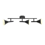 Nordlux Deckenleuchte Kelvis Schwarz 3-flammig 3xGU10 Spots dimmbar Metall 2612706003