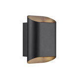 Nordlux Wandleuchte Nico 22 Round Maxi Schwarz GU10 dimmbar 23cm IP54 Metall 2618191003