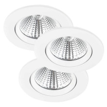 3er-Pack Nordlux FREMONT LED Einbauleuchte Weiss 3x5,5W dimmbar 4000K neutralweiss