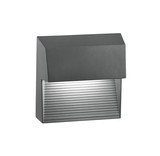 Nova Luce LED Außen-Wandleuchte Krypton 6W warmweiss 3000K IP54 Dunkelgrau Aluminium 15x15cm 752250