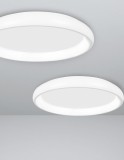 Nova Luce ALBI LED Deckenleuchte Weiß 32W Warmweiss 8,5x41cm dimmbar 8105605D