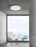 Nova Luce ALBI LED Deckenleuchte Weiß 50W Warmweiss 8,5x61cm dimmbar 8105606D