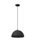 Nova Luce Pendelleuchte Talcum E27 Schwarz Papier Ø32cm 9001072