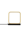 Nova Luce LED Tischleuchte Imar 13W warmweiss 3200K Schwarz Gold Stahl Aluminium 22x22cm 9001104