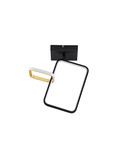 Nova Luce LED Deckenleuchte Imar dimmbar 30W warmweiss 3200K Schwarz Gold Stahl Aluminium 39x35cm 9001106