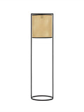 Nova Luce Stehleuchte Erto E27 Schwarz Stahl Rattan 150cm 9001119