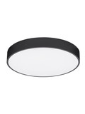 Nova Luce LED Deckenleuchte Hadon 30W warmweiss 3000K Schwarz Stahl Ø50cm 9001533