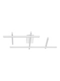 Nova Luce LED Deckenleuchte Pace dimmbar 63W warmweiss 3000K Weiß Aluminium 82x63cm 9002059