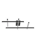 Nova Luce LED Deckenleuchte Pace dimmbar 63W warmweiss 3000K Schwarz Aluminium 82x63cm 9002060