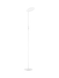 Nova Luce LED Stehleuchte Nostos dimmbar 30W warmweiss 3000K Weiß Aluminium 205cm 9002065
