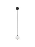 Nova Luce LED Pendelleuchte Conga 13W warmweiss 3000K Weiß Aluminium Ø10cm 9002067