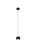 Nova Luce LED Pendelleuchte Conga 13W warmweiss 3000K Schwarz Aluminium Ø10cm 9002068