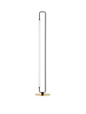 Nova Luce LED Stehleuchte Wetro 32W warmweiss 3000K Schwarz Gold Metall 150cm 9002085