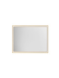 Nova Luce LED Spiegel Ambor dimmbar 38W neutralweiss 4000K IP44 Gold Aluminium Spiegelglas 80x60cm 9006019